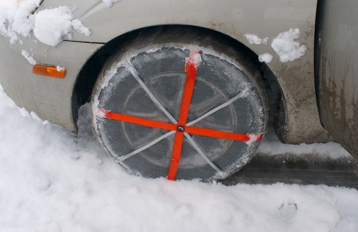 The Auto Sock in use; photo by Sean McCoy